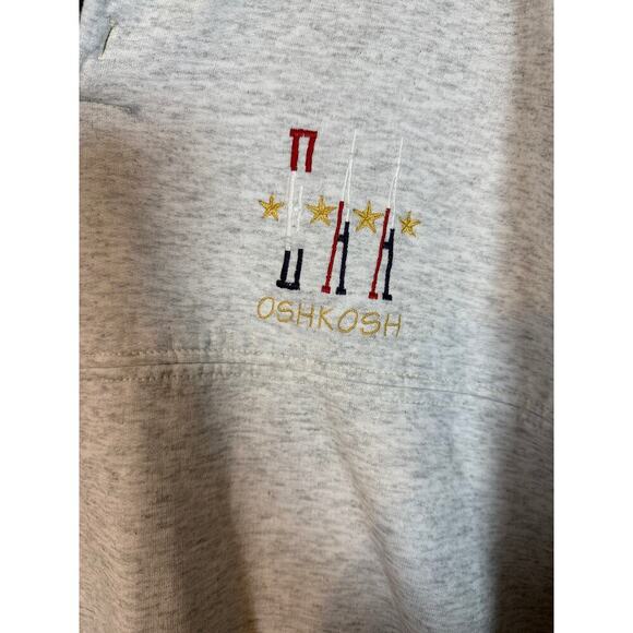 Vintage EAA Oshkosh Men's Gray Button L/XL Pullover Sweater - Picture 1 of 7